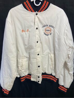 Vintage Dr. J Basketball Bomber Jacket